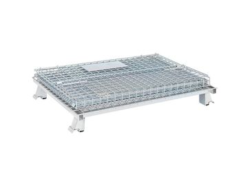 Heavy Duty Industrial Wire Containers Customized Colors Wire Mesh Pallet Cages