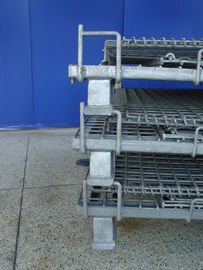 Galvanized Zinc Wire Mesh Container Space Saving Full Visibility