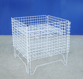 Supermarket 	Industrial Wire Container Detachable Wire Mesh Stillage