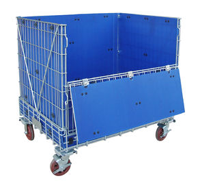 Hollow Plate Wire Mesh Storage Containers Collapsible Wire Container
