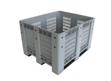 Ventilated  Folding Plastic Pallet Boxes  Recyclable Square Plastic Crates