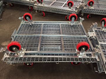 Logistics shipping Wire Mesh Container Recyclable Long Life Span