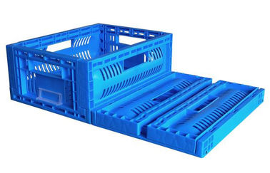 600*400*240mm collapsible plastic crates Folding Plastic Fruit Box Stackable