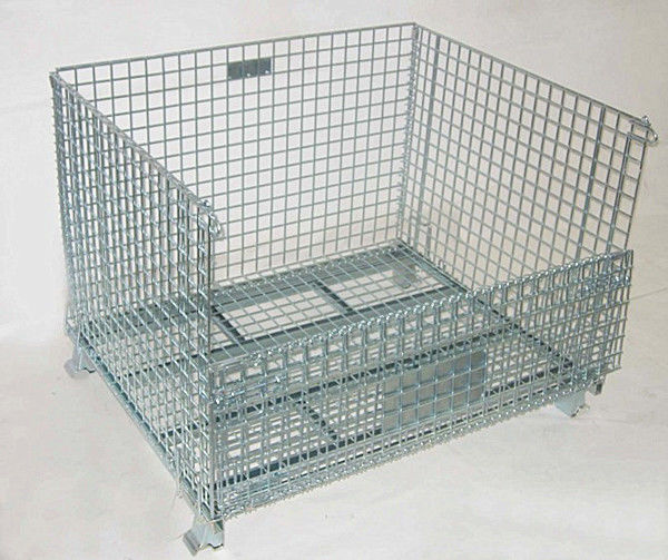 Welded Steel Wire Container Storage Cages Butterfly Wire Mesh Pallet Cages