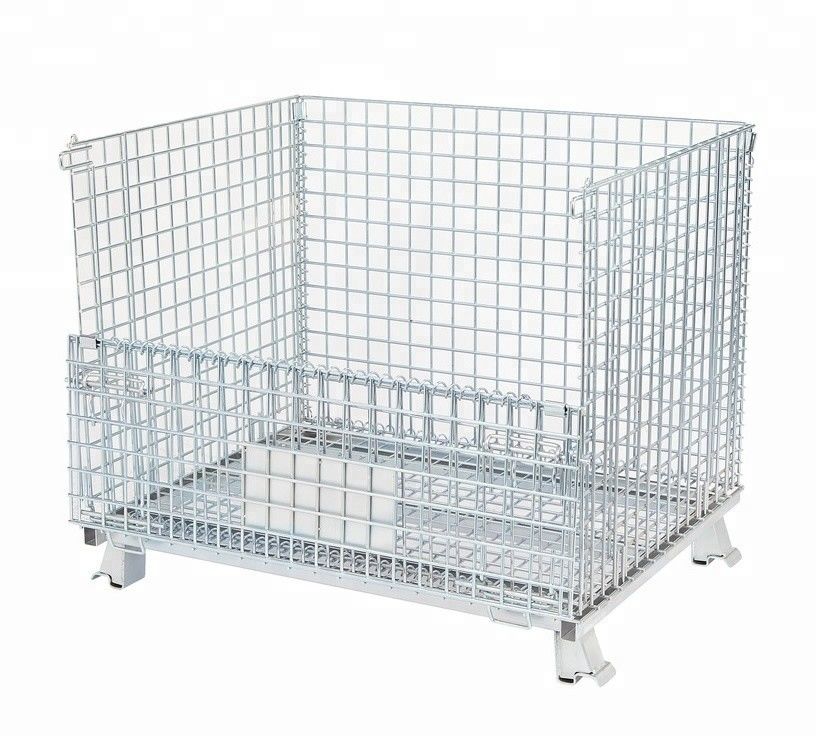 4 Layers Stackable Collapsible Wire Container Food  Beverage Storage Use