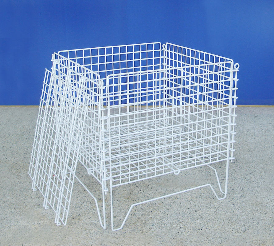 Zinc Coated Industrial Wire Container Light Duty Structure Anti Rust