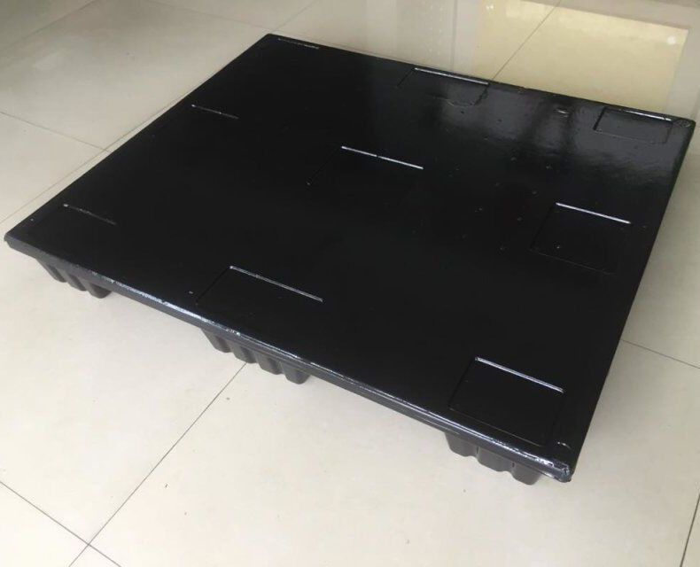 Black Nestable EPS Pallet Safety Hygienic Heavy Duty Pallet 9 Feet
